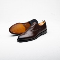 Boy uzatan ayakkabı kahverengi dana derisi Kahverengi