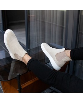 Boy Uzatan Ayakkabı  Kışlık Bot NATÜREL DERİ