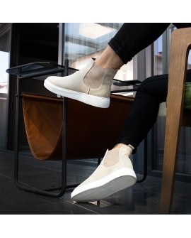 Boy Uzatan Ayakkabı  Kışlık Bot NATÜREL DERİ